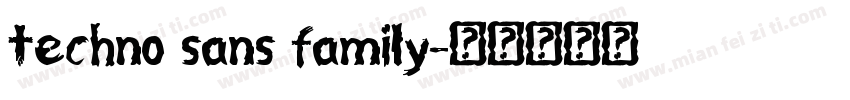 techno sans family字体转换